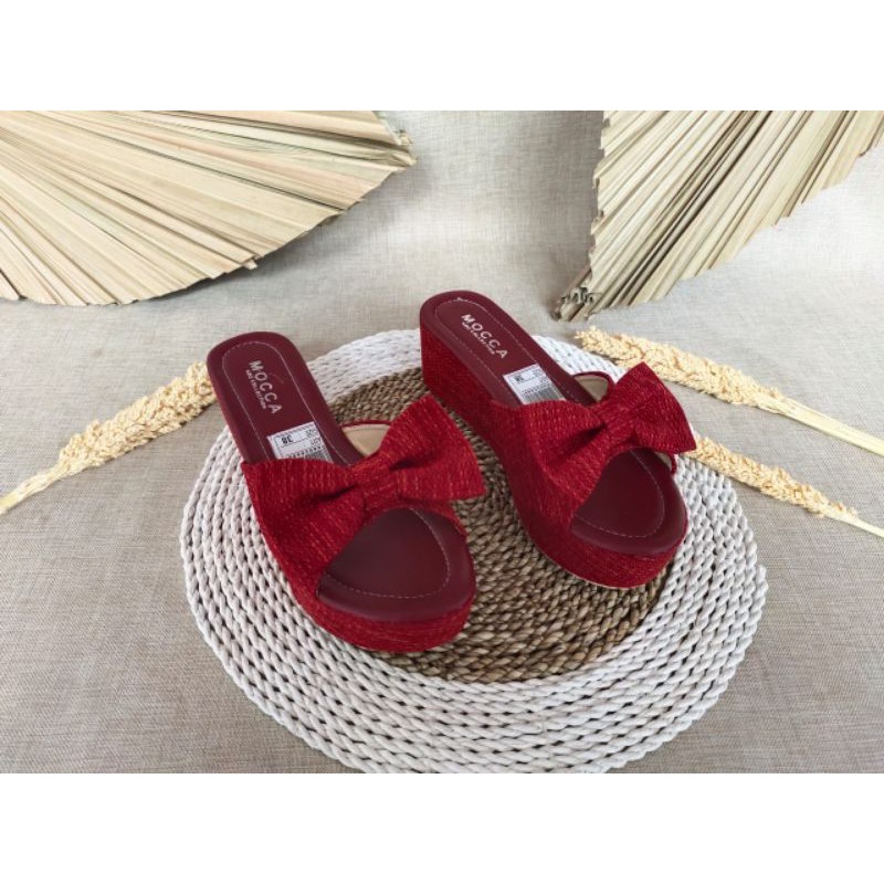 ABBUSHOES YM 15 wedges sandal Vita wanita