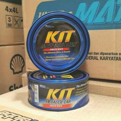 KOMPON HALUS PEMBERSIH PENGKILAP KIT METALLIC PASTE WAX 225 GR