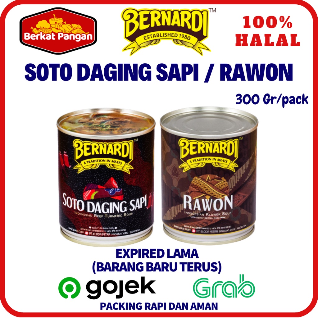 Bernardi Soto Daging Sapi / Bernardi Rawon 300gr