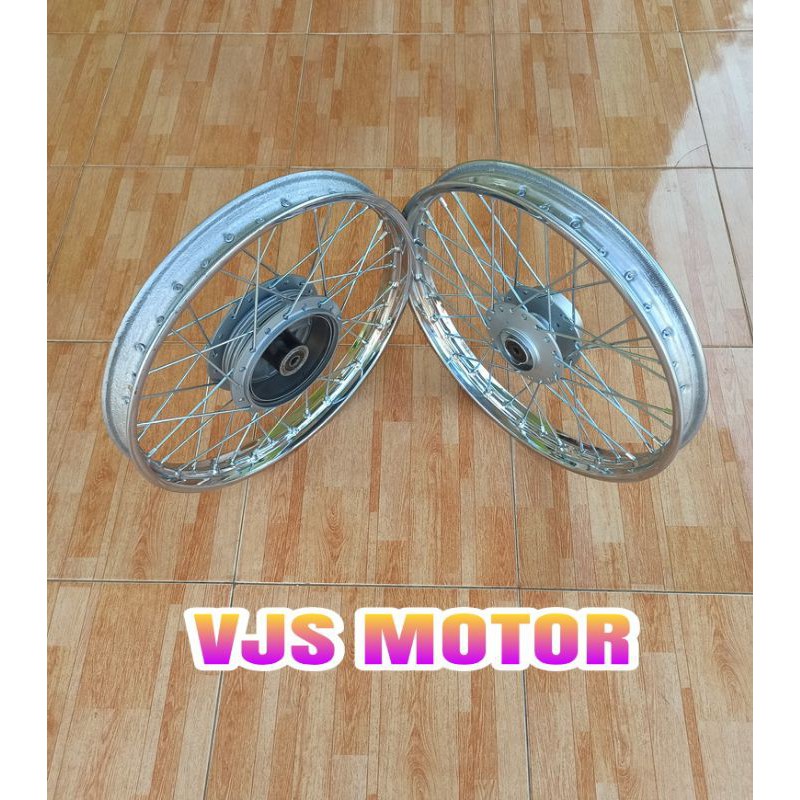 pelek VELG jari" set depan blakang JUPITER MX LAMA OLD ORI ASLI YAMAHA