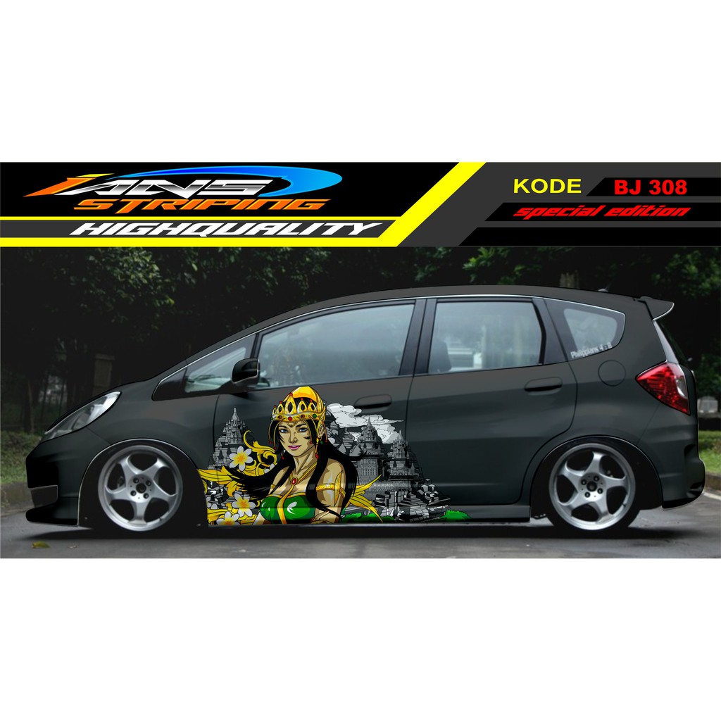 STIKER MOBIL JAZZ BRIO AGYA SRIKANDI / DECAL STICKER MOBIL / STICKER MOBIL SRIKANDI