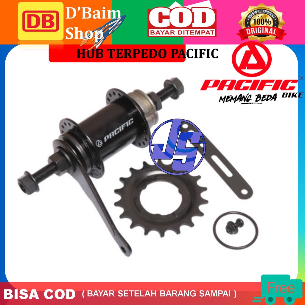 Hub Terpedo Sepeda Pacific 36 Lubang Rem Terpedo SP-B403