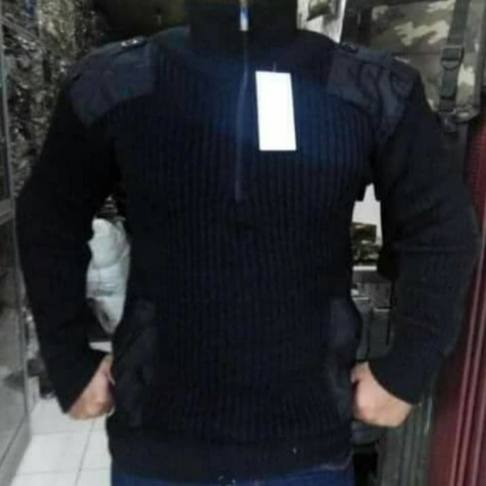 BP Sweater loreng army rajut asli tactical polos kartika keren tebal hangat elastis