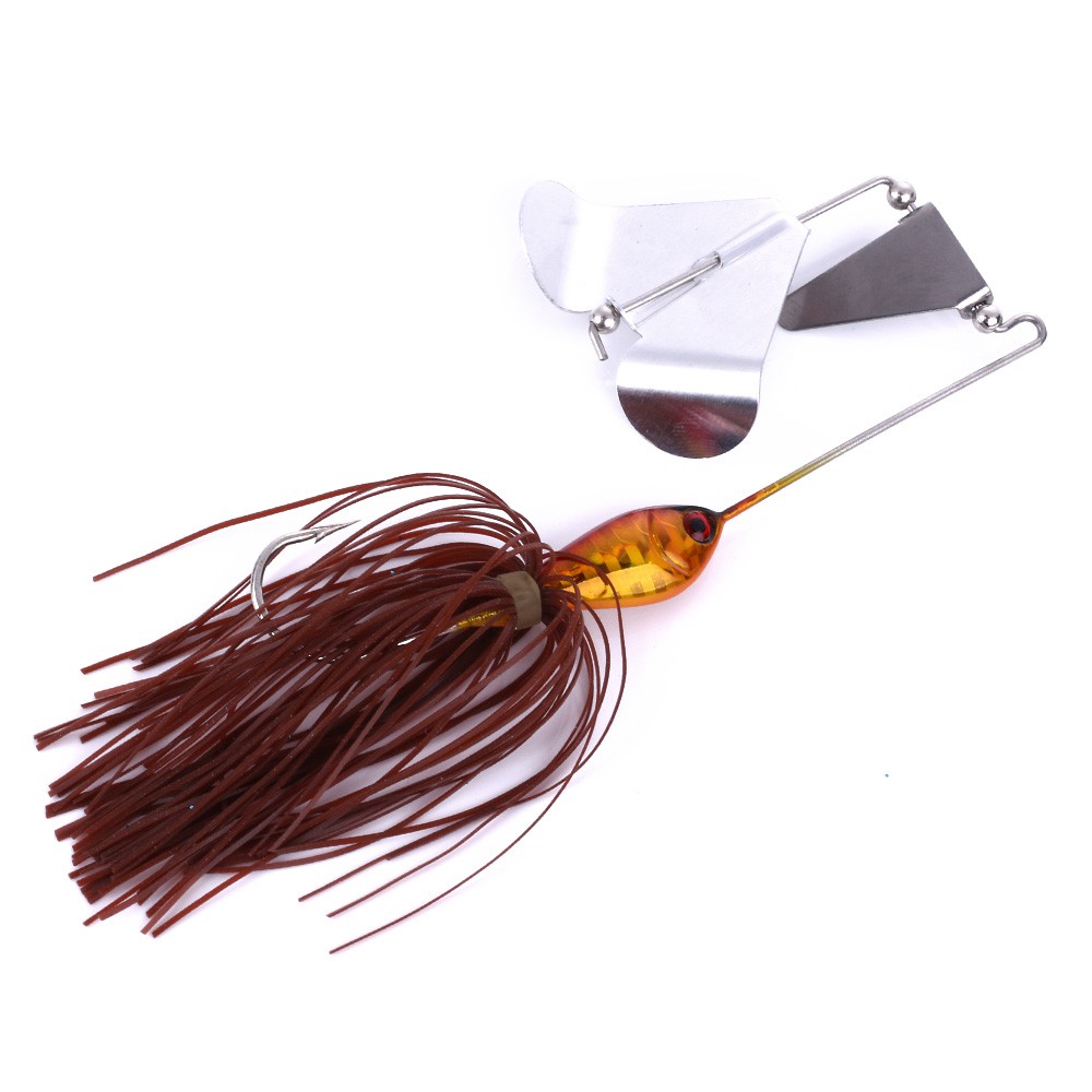 HENGJIA 2pcs/set umpan buzz sequin swimbait spinner bait pancing memancing peralatan fishing lure