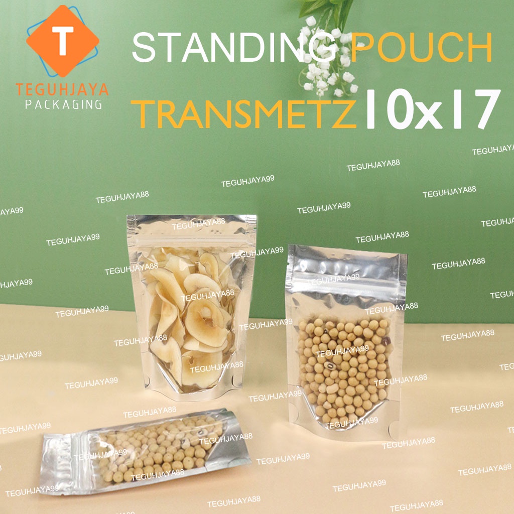 Jual Standing Pouch Kombinasi Silver Plastik Transmetz 10x17 Indonesia