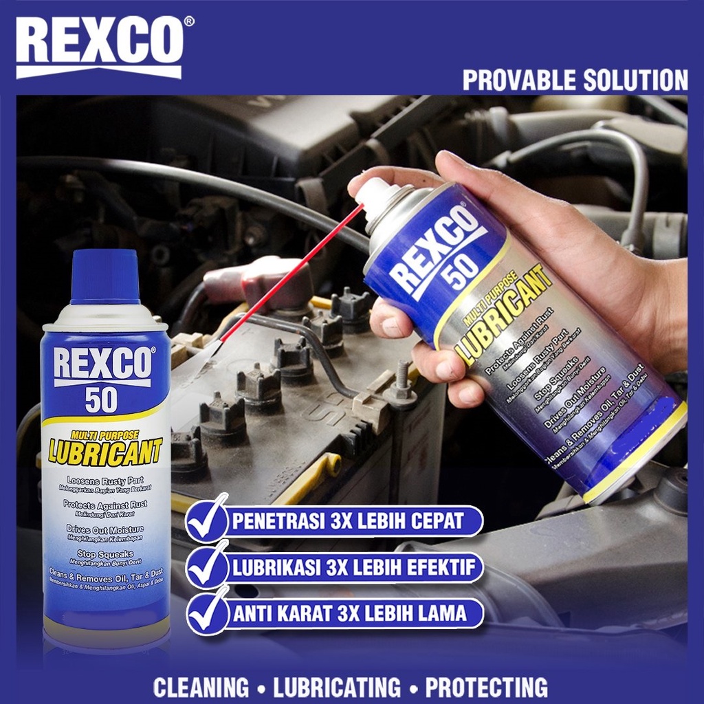 Rexco 50 Pelumas Anti Karat Penetrating Oil Serba Guna / Lubricant