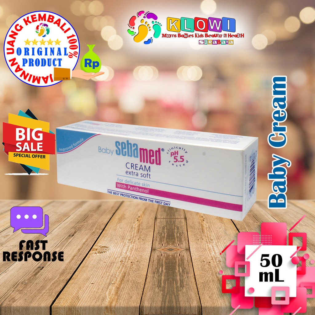 SEBAMED BABY CREAM EXTRA SOFT 50ML ORIGINAL