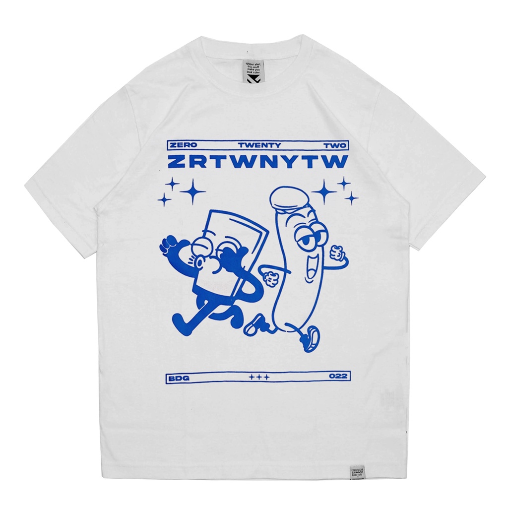 Zerotwentytwo T-shirt Vintage White | Kaos Pria Putih