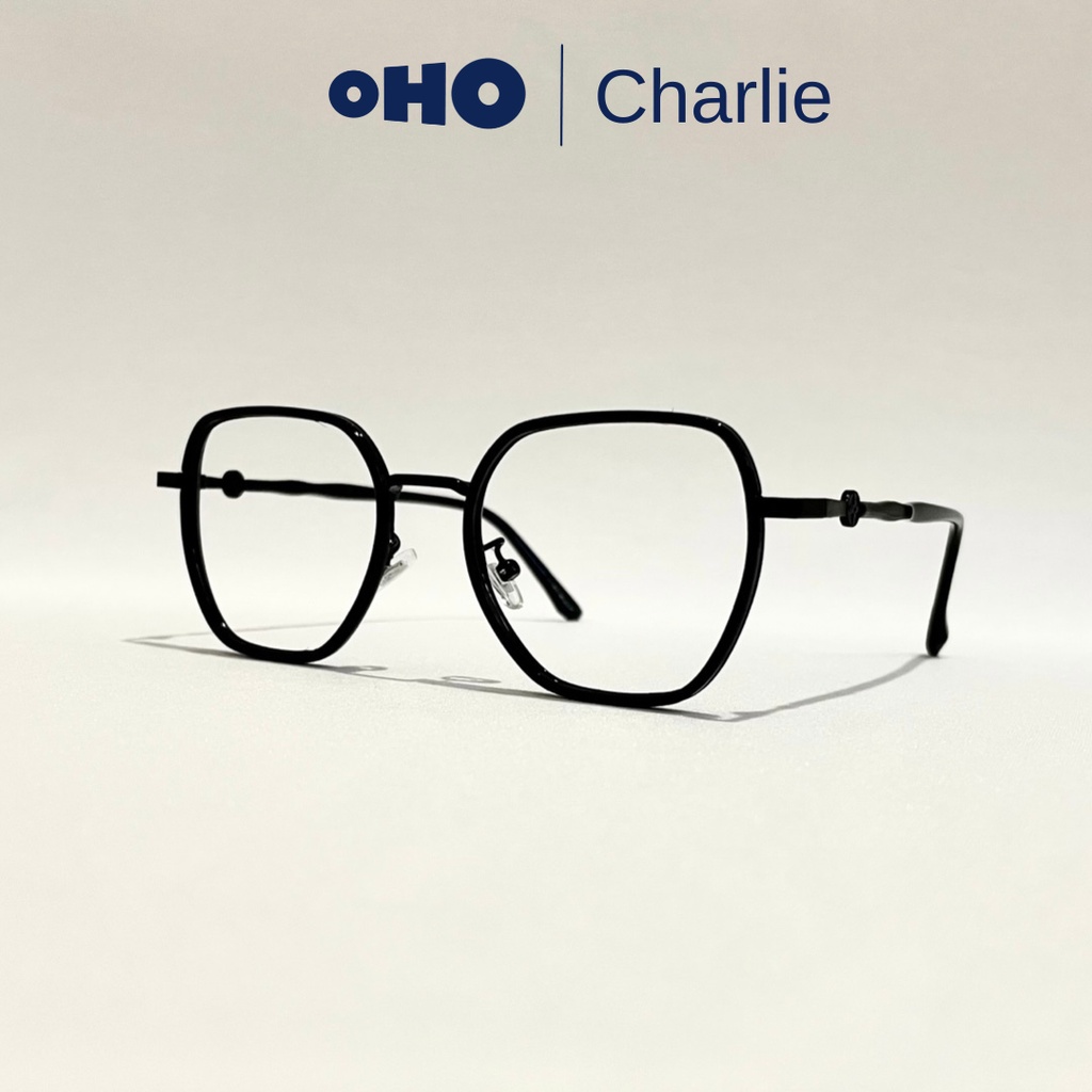 FRAME KACAMATA CHARLIE ( BISA LENSA ANTI RADIASI / MINUS / PHOTOCHROMIC / BLUERAY ) - OHO EYEWEAR