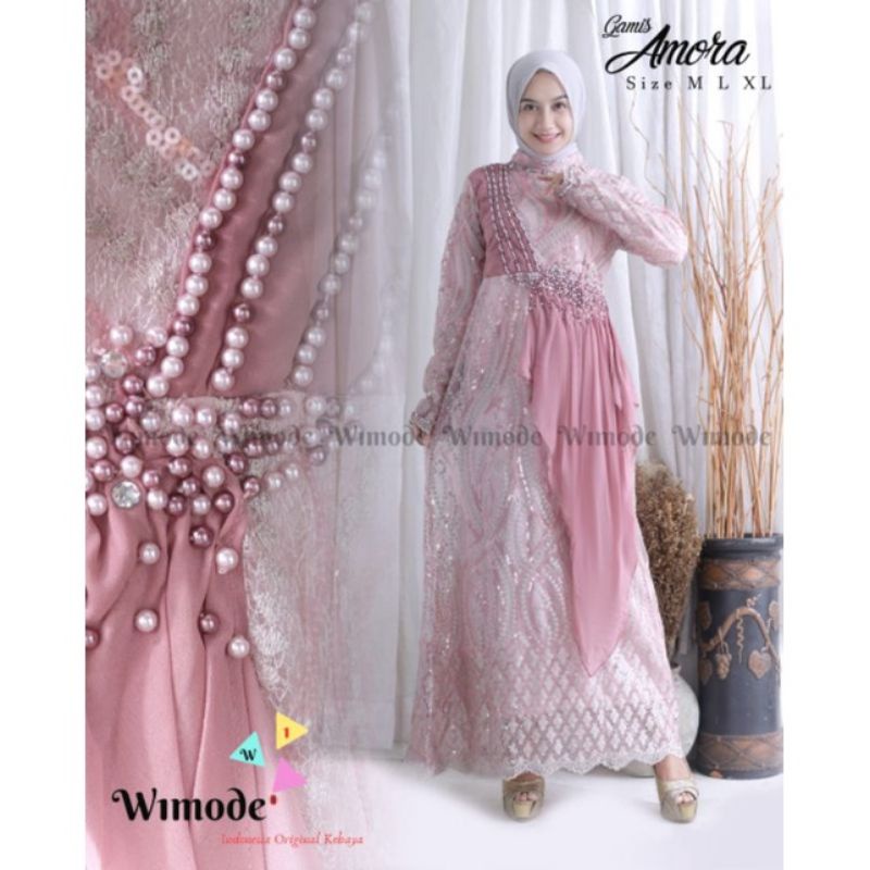 Dress amora tulle//gamis pesta mewah//gamis repict//gamis lebaran