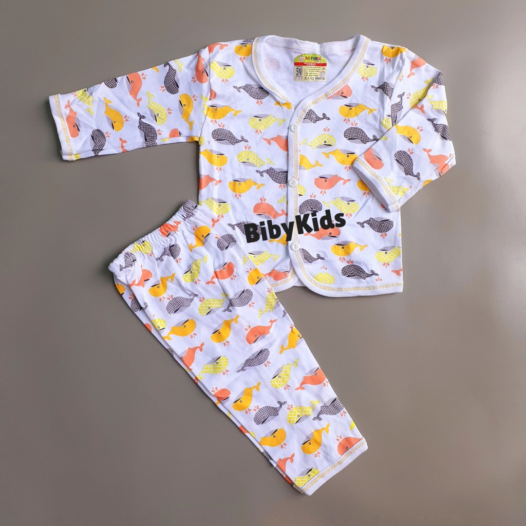SNI Setelan Panjang Bayi Baru Lahir Baju Stelan Baby Newborn Laki Perempuan Murah Pakaian Lucu