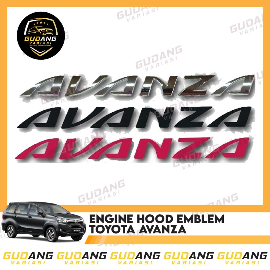 Emblem Kap Mesin Avanza / Emblem Mobil Avanza