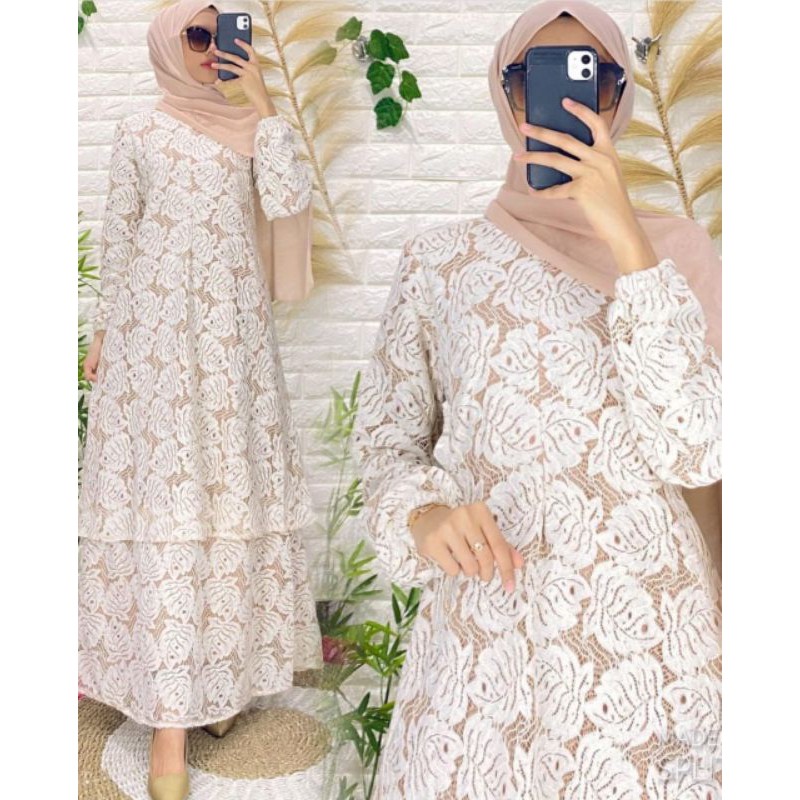 GAMIS MELAYU BROKAT BUSUI / GAMIS MALAYSIA BROKAT BUSUI