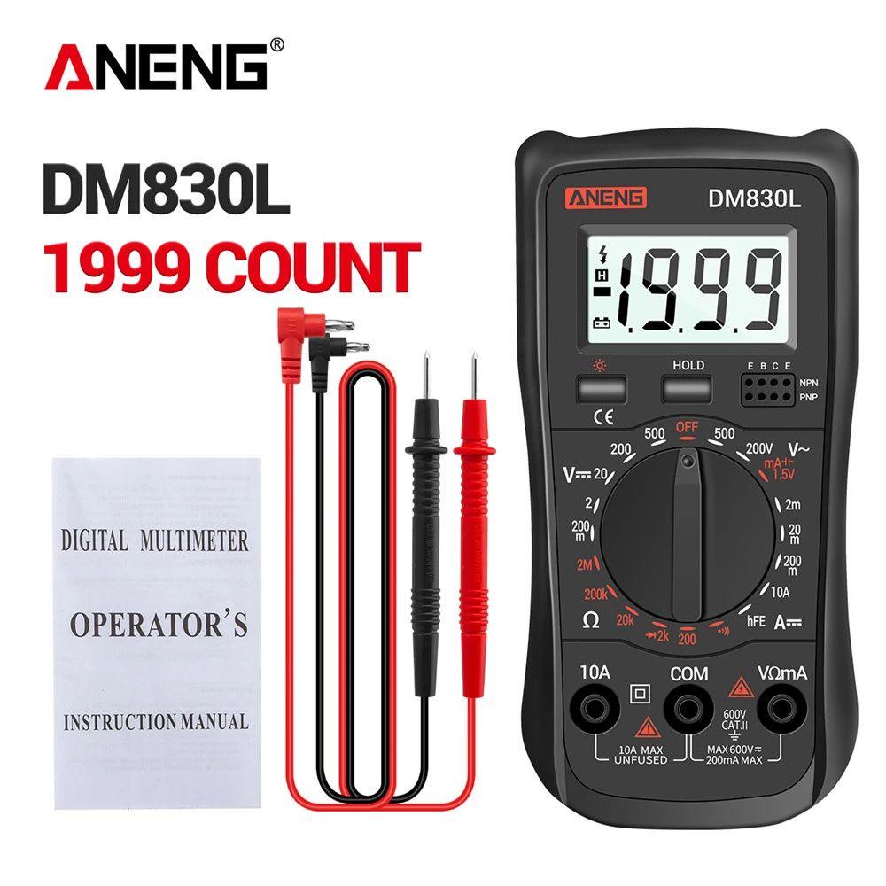 POPULAR Populer Digital Smart Multimeter Presisi Tinggi 1999hitungan Tester Transistor Jarak Otomatis