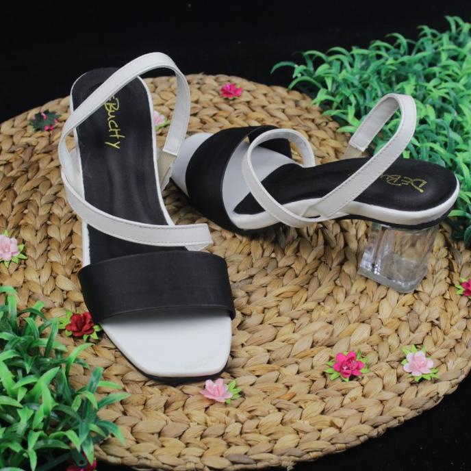 Sendal wedges hak kaca 5 cm DISKON