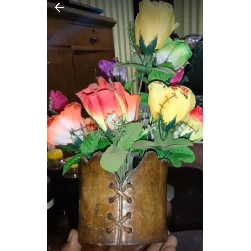 pot bunga unik paralon