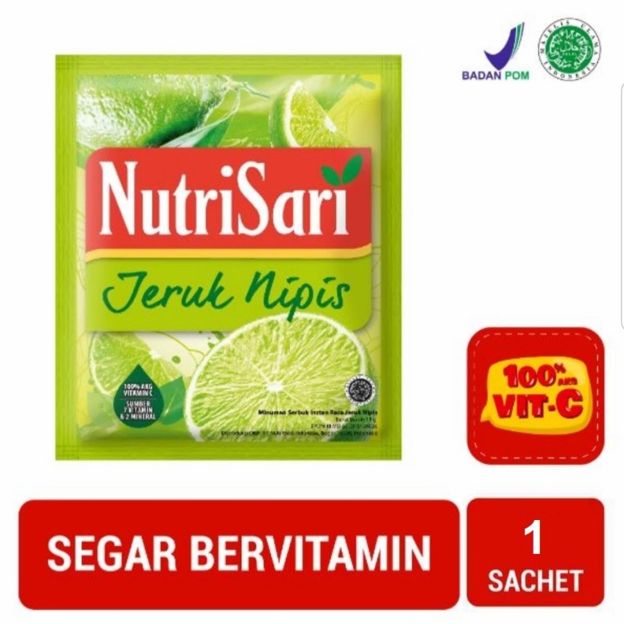 

NutriSari Jeruk Nipis - Minuman Buah Vitamin C & D (1 Sachet)