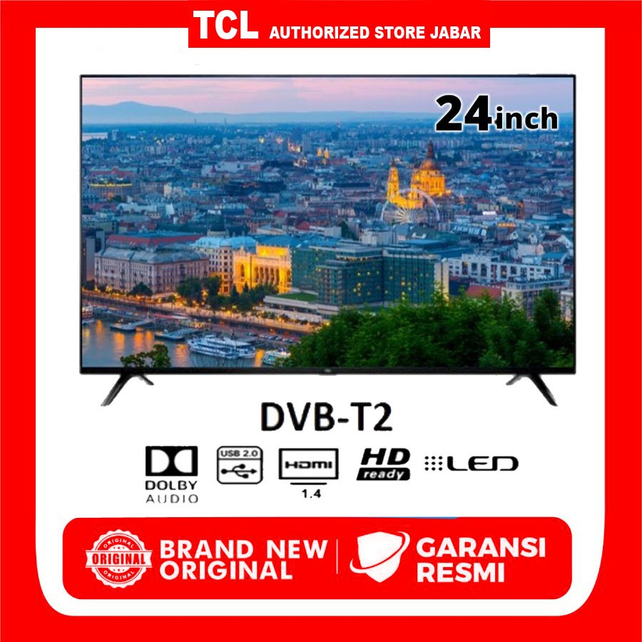 TCL 24 INCH LED 24D3000A DIGITAL TV USB MOVIE