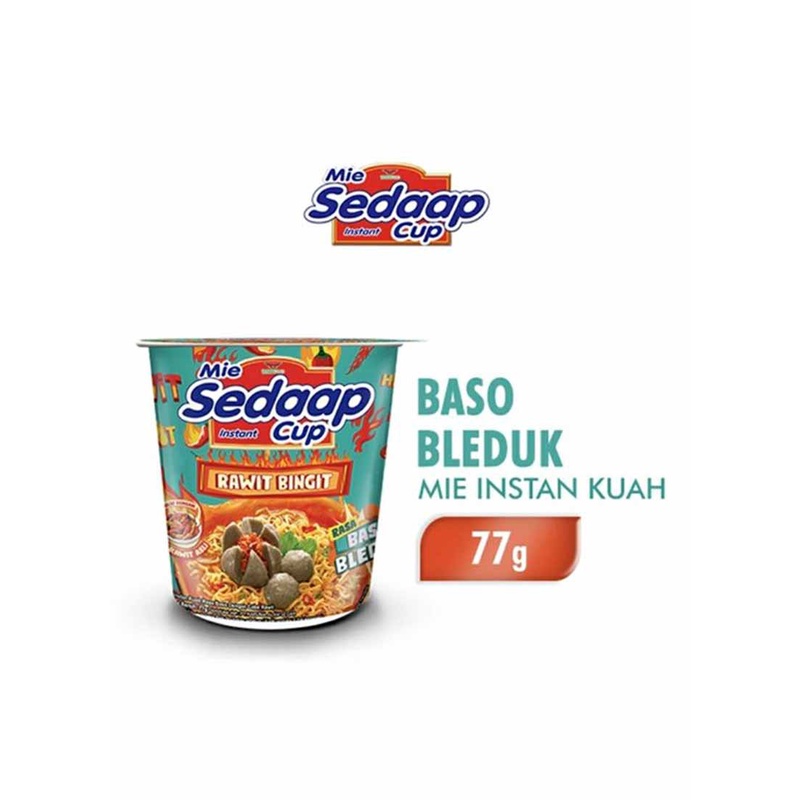 

Mie Sedaap Baso Bleduk Pedas Cup 75 Gram