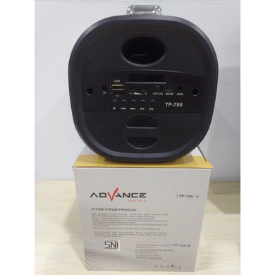 ADVANCE PORTABLE SPEAKER TP-700N FREE POWER BANK 7000mAh