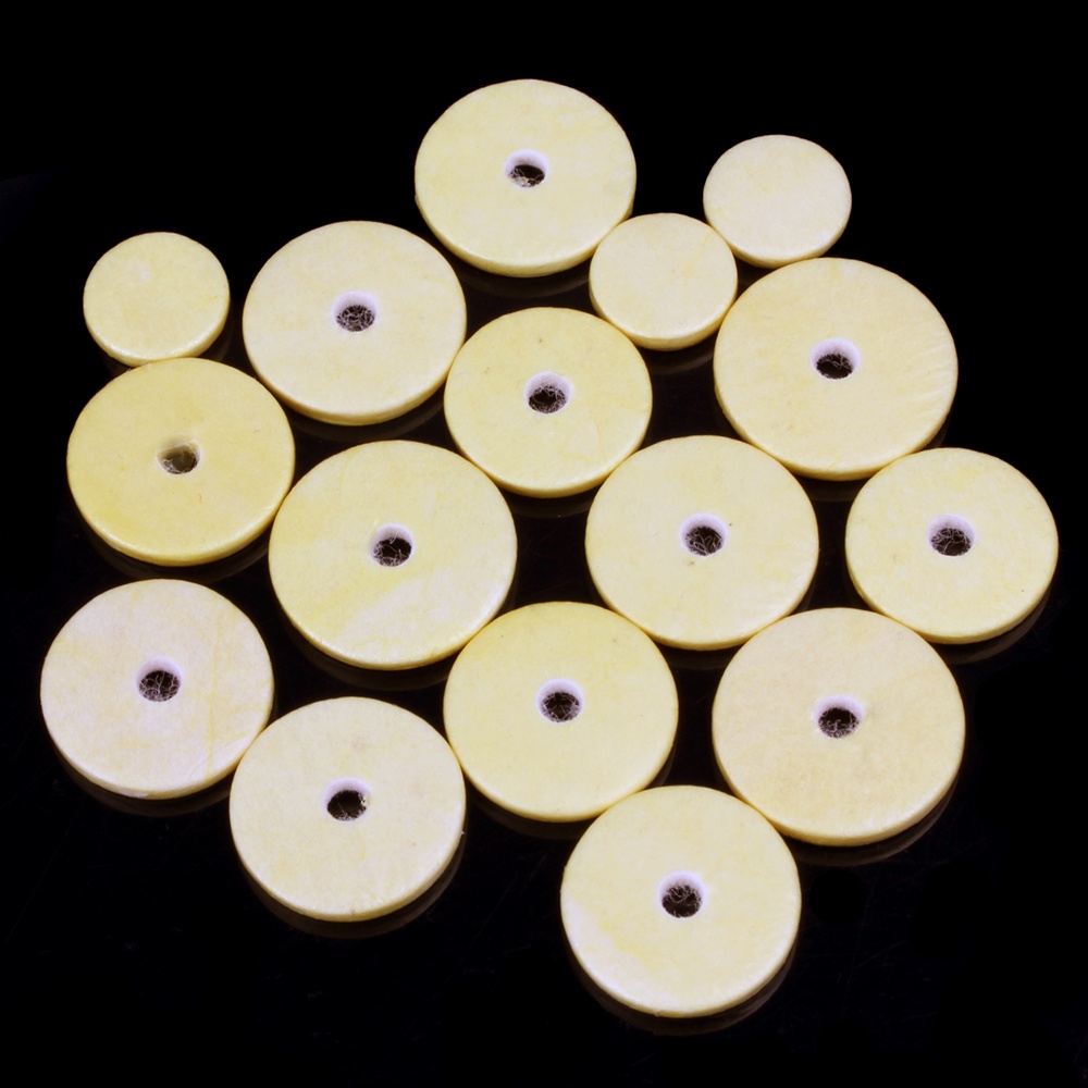 16pcs / Set Alas Lubang Flute Bahan Kulit