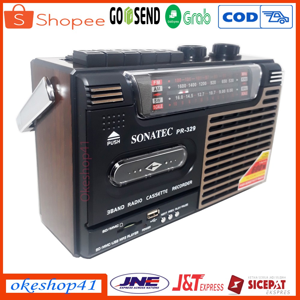 Sonatec PRI-329 Radio Kaset Portable Am Fm