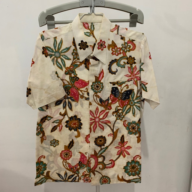 PRELOVED KEMEJA BATIK PRIA SHIRT MOTIF MEN