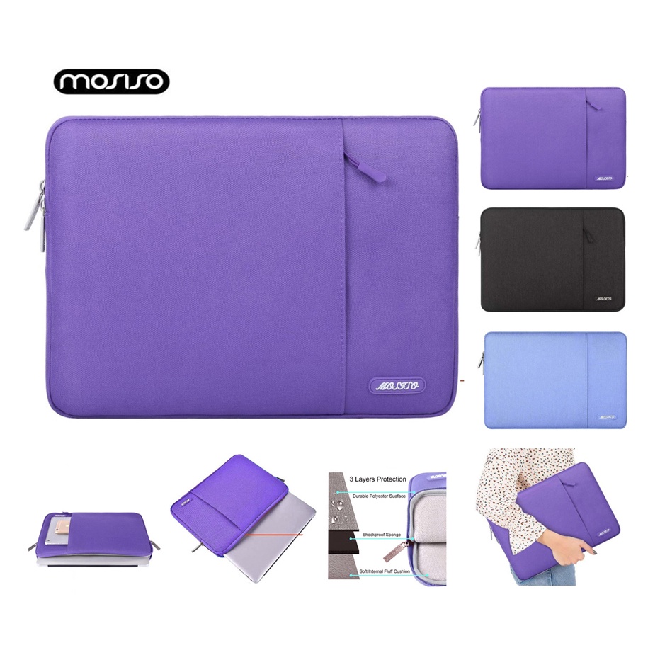 Tas Laptop Sleeve Mosiso Shockproof UK 13 14 inch