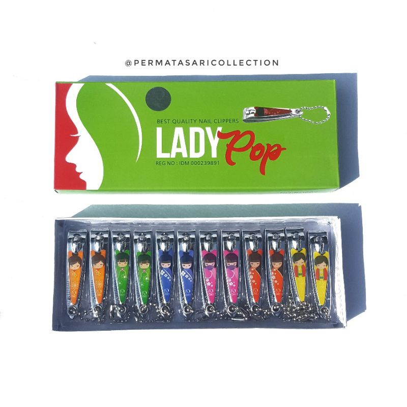 Gunting Kuku Nail Clipper Stainless Motif Kecil Tajam Murah Berkualitas M2000 777 BAICHANG LADY POP