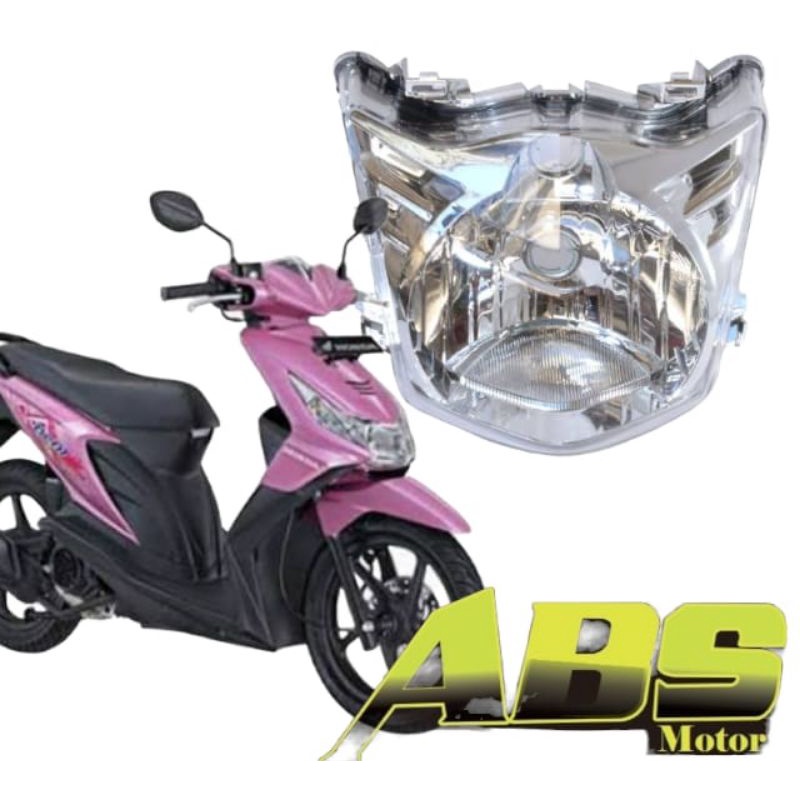 Reflektor beat karbu lampu depan beat karbu lama