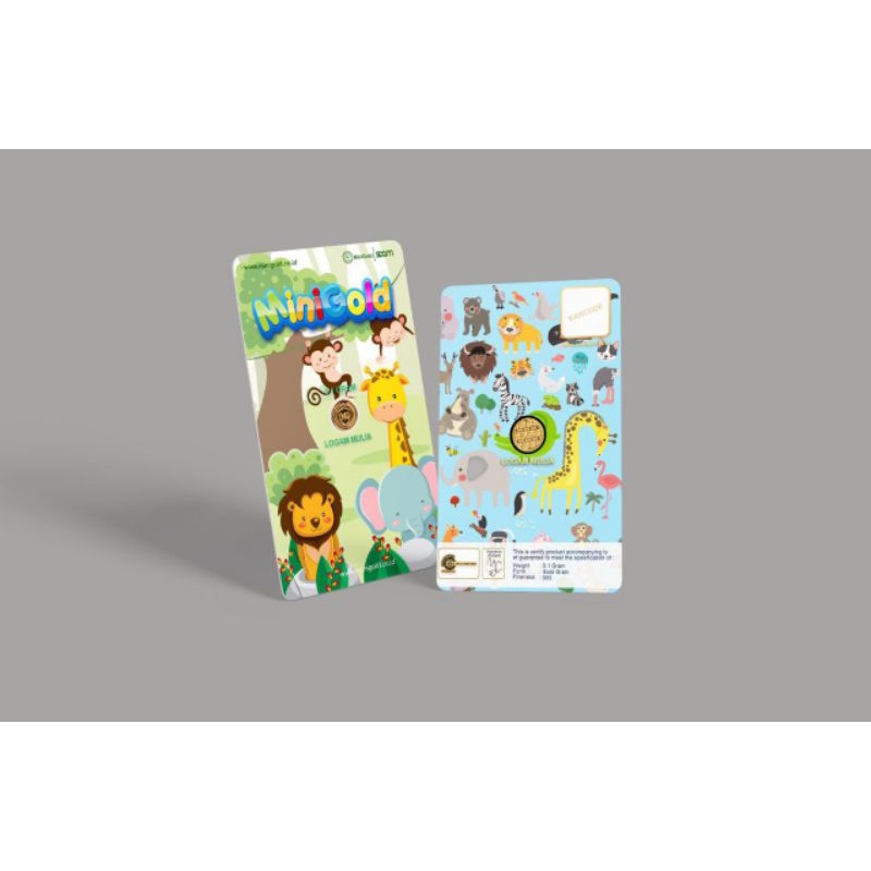 Minigold Kids Series 0,025 Grm dan 0,05 Grm