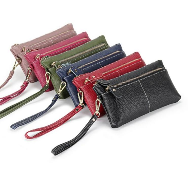 Paling Dicari.. Dompet clutch kulit asli tas tangan kulit asli bahan kulit sapi premium garut dompet