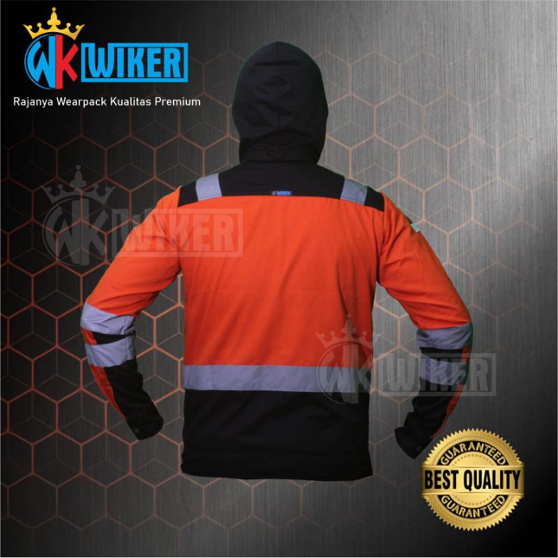 DISKON SPECIAL  Wearpack Safety Dengan Penutup Kepala - Jaket Proyek - Baju Safety - Werpack Kerja
