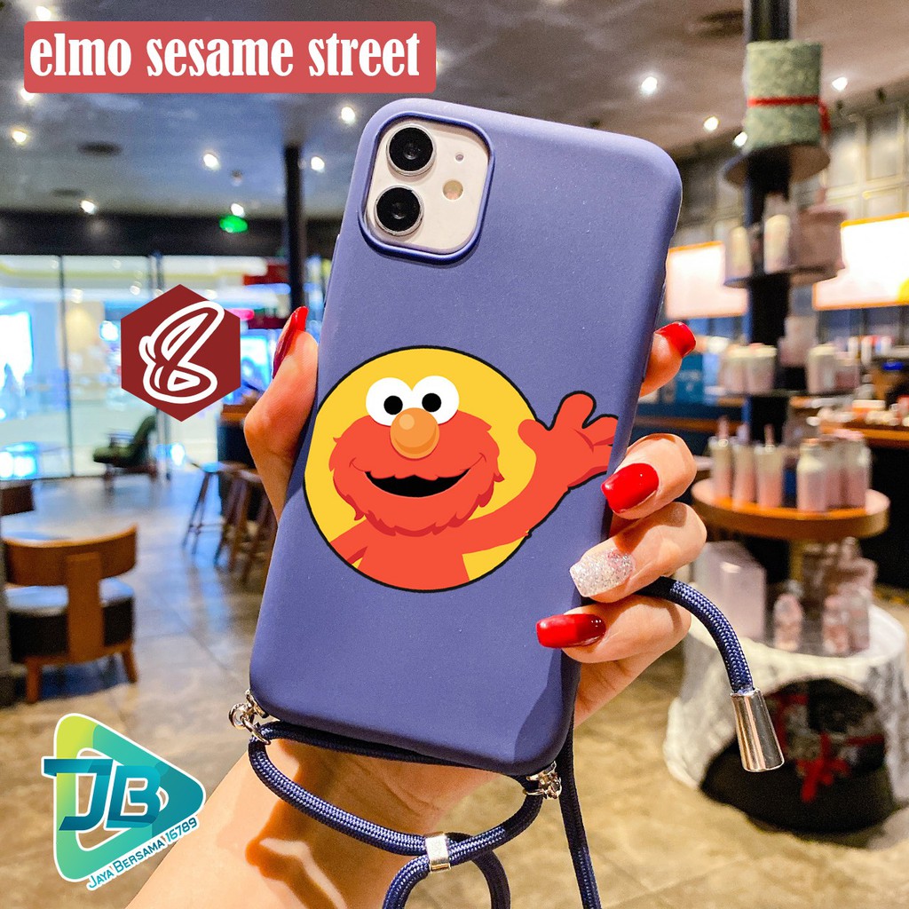 SOFTCASE SLINGCASE TALI LANYARD CANDY ELMO OPPO VIVO XIAOMI SAMSUNG REALME IPHONE ALL TYPE JB4655