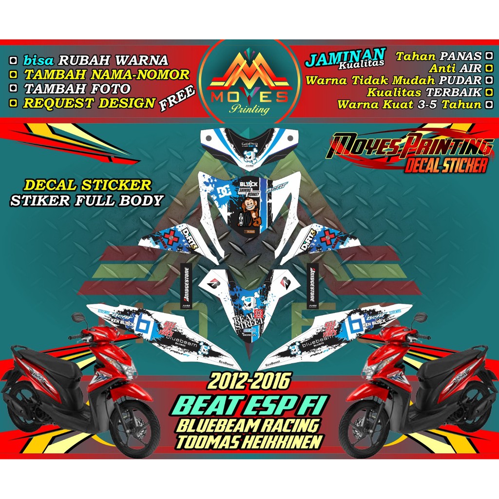 decal stiker motor honda beat fi full body stiker motor honda beat fi full body striping motor honda