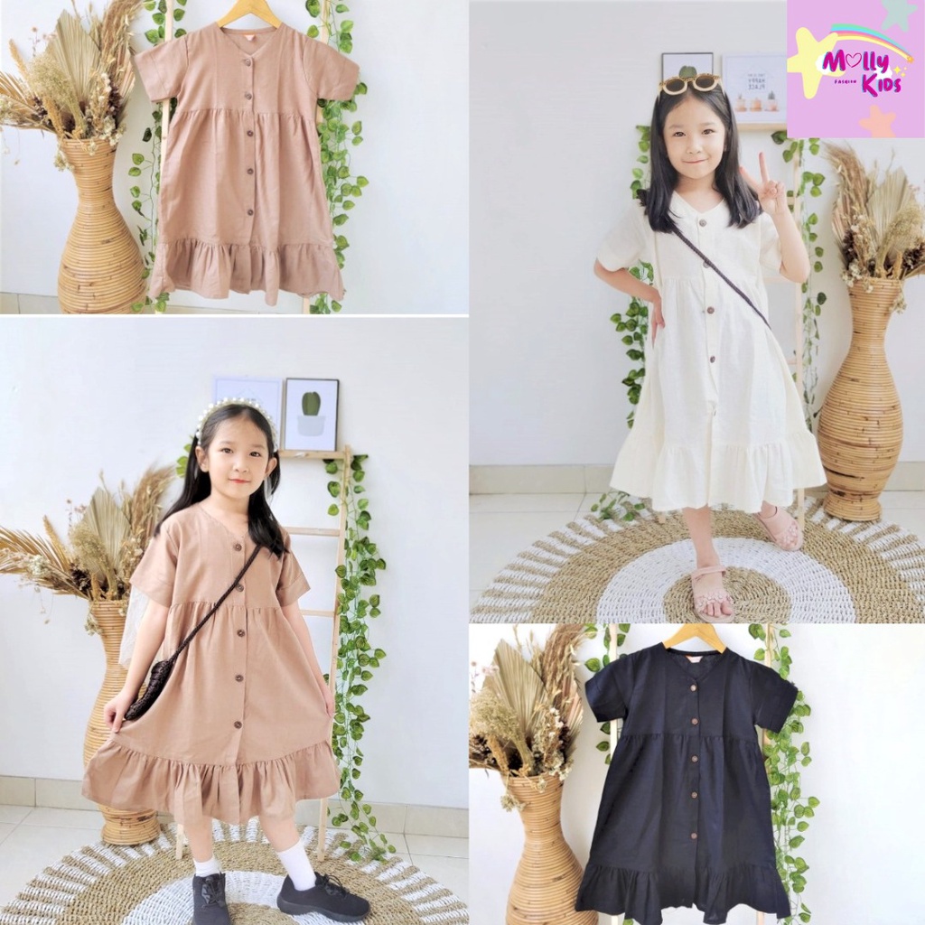 DRESS IYONA/DRESS ANAK/DRESS LINEN