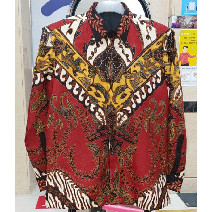 KEMEJA BATIK SUTRA ATBM/BATIK TULIS EMAS PRADA