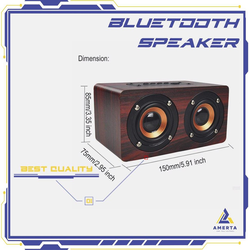 Speaker Bluetooth Stereo Subwoofer