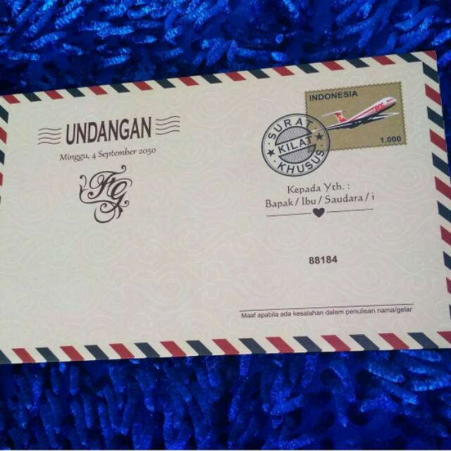 Undangan pernikahan ERBA 88184