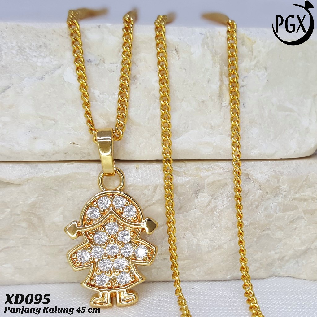 PGX Kalung Wanita Xuping Perhiasan Lapis Emas Aksesoris Fashion Premium - XD095