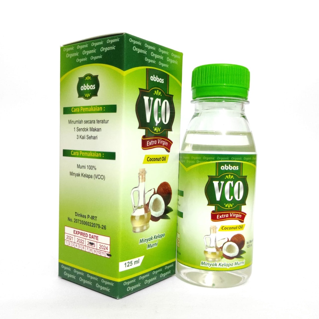 

VCO Extra Virgin Coconut Oil / VCO Ekstra Virgin 125ml Minyak Kelapa Organik Murni 100%