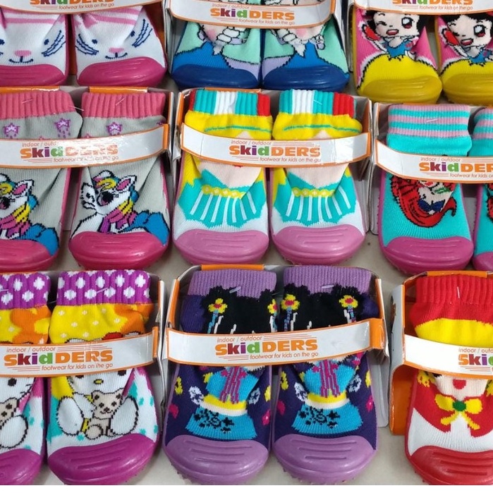 3D PILIH MOTIF SKIDDERS Sepatu Karet Kaos Kaki Anak Karet  Bayi Murah