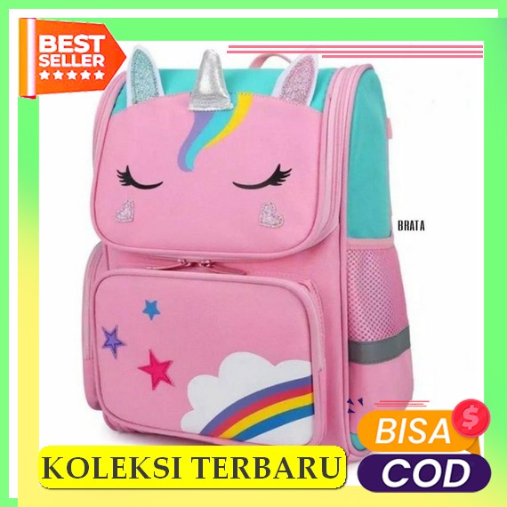 Tas Ransel Wanita Import/Tas Unicorn Backpack/Tas Sekolah Anak Tas Tas Sekolah Anak Terbaru Cewek Mo