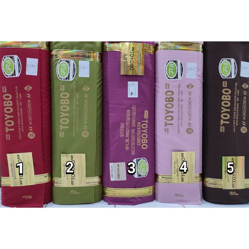 bahan kain katun toyobo fodu ori tanpa sulam