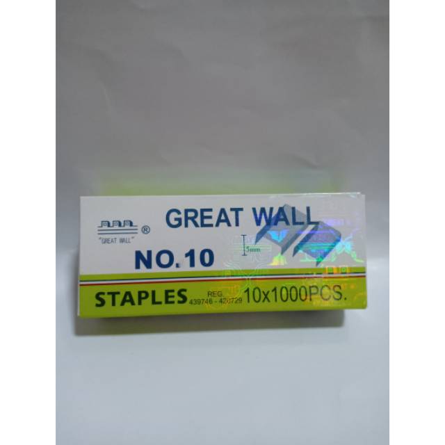 

ISI STAPLES GREAT WALL KECIL ORIGINAL ASLI/ ISI STAPLES KECIL/ ISI GRET WALL/ ISI STAPLER KECIL