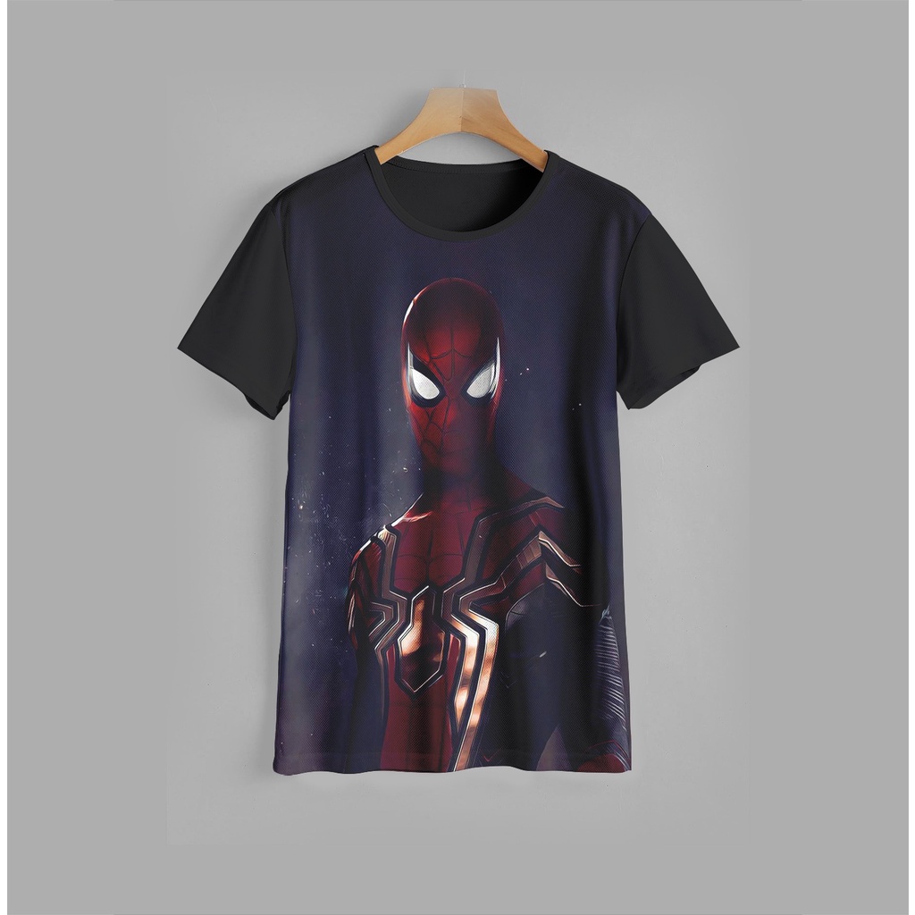 Kaos Anak anak Spiderman v32 Keren 3D Baju Anak Spiderman 3D Pakaian Anak