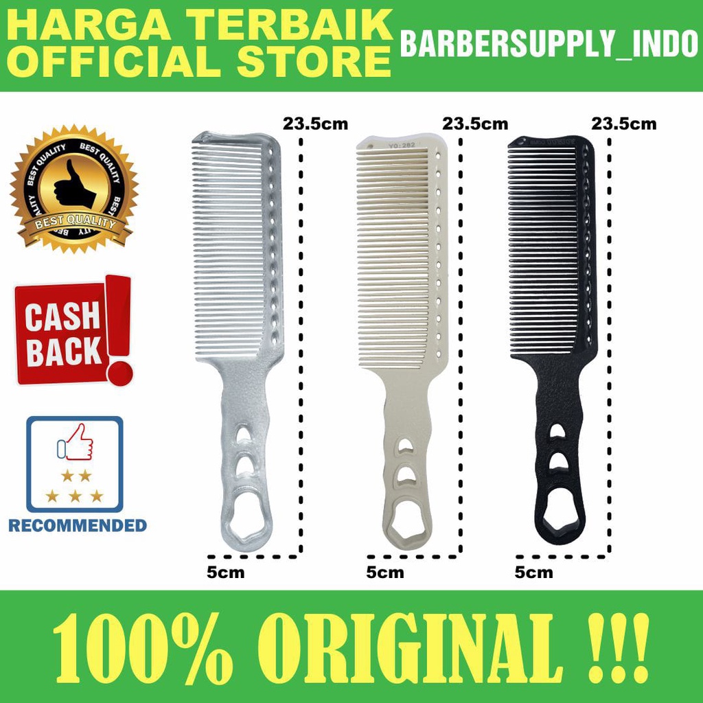 Model Yspark Sisir Over Comb Rambut Motif Barber Salon