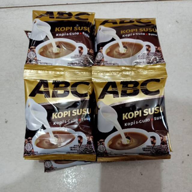 

Kopi ABC susu per renceng isi 10 pcs