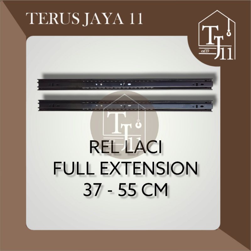 Rel Laci HUBEN FE-37 550MM (55CM) Full Extension Double Track/Rel Laci Dobel Tarik.