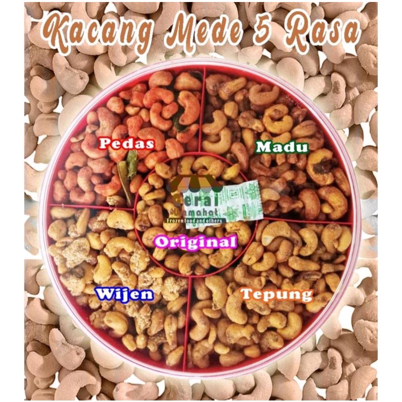 

kacang mente/mete/Mede 5 rasa